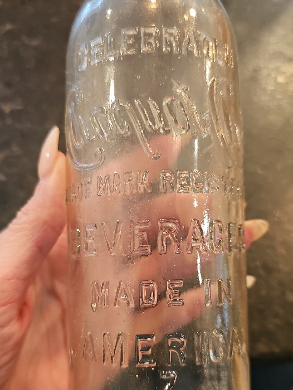 Antique 1900-1915 Clicquot-Club Clear Glass Beverage Bottle - Picture 6 of 9